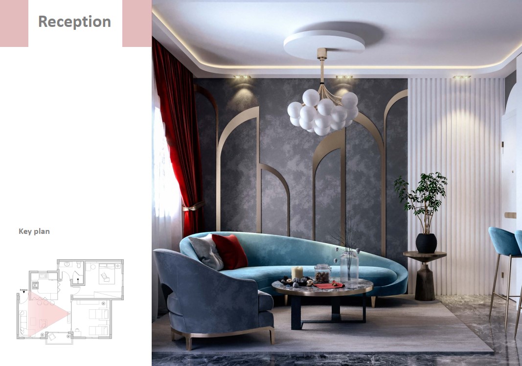 تصميم معماري لشقه صغيره